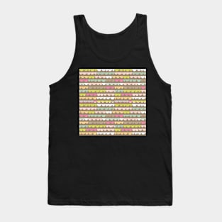 Colorful Scallop Pattern Tank Top